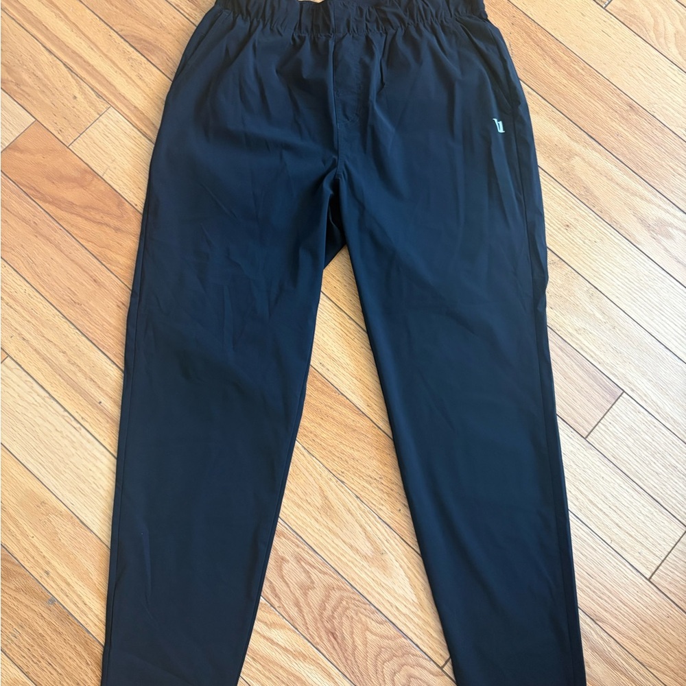 Men's Black Active Track Pants - Lightweight Performance